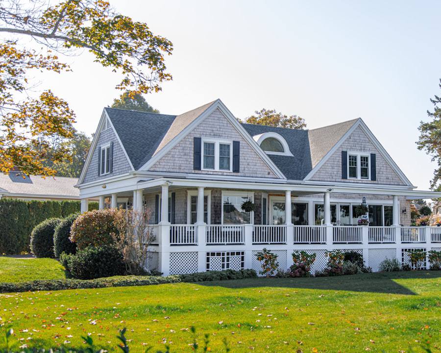 A single-family rental home with a covered front porch